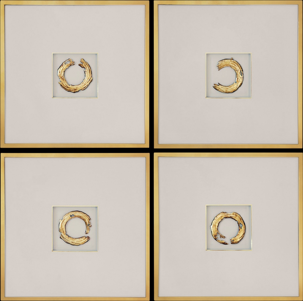 Fredrich Gold Artwork, Set of 4 - Thumbnail - Image 1