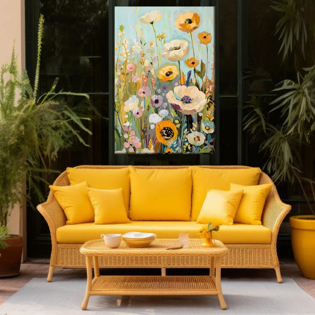 Free Spirited Yellow Indoor/Outdoor Wall Art - Thumbnail - Image 2