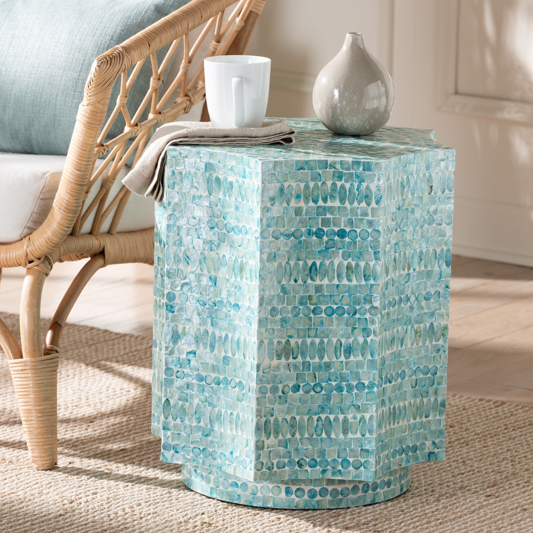 Freiday Blue End Table - Thumbnail - Image 2
