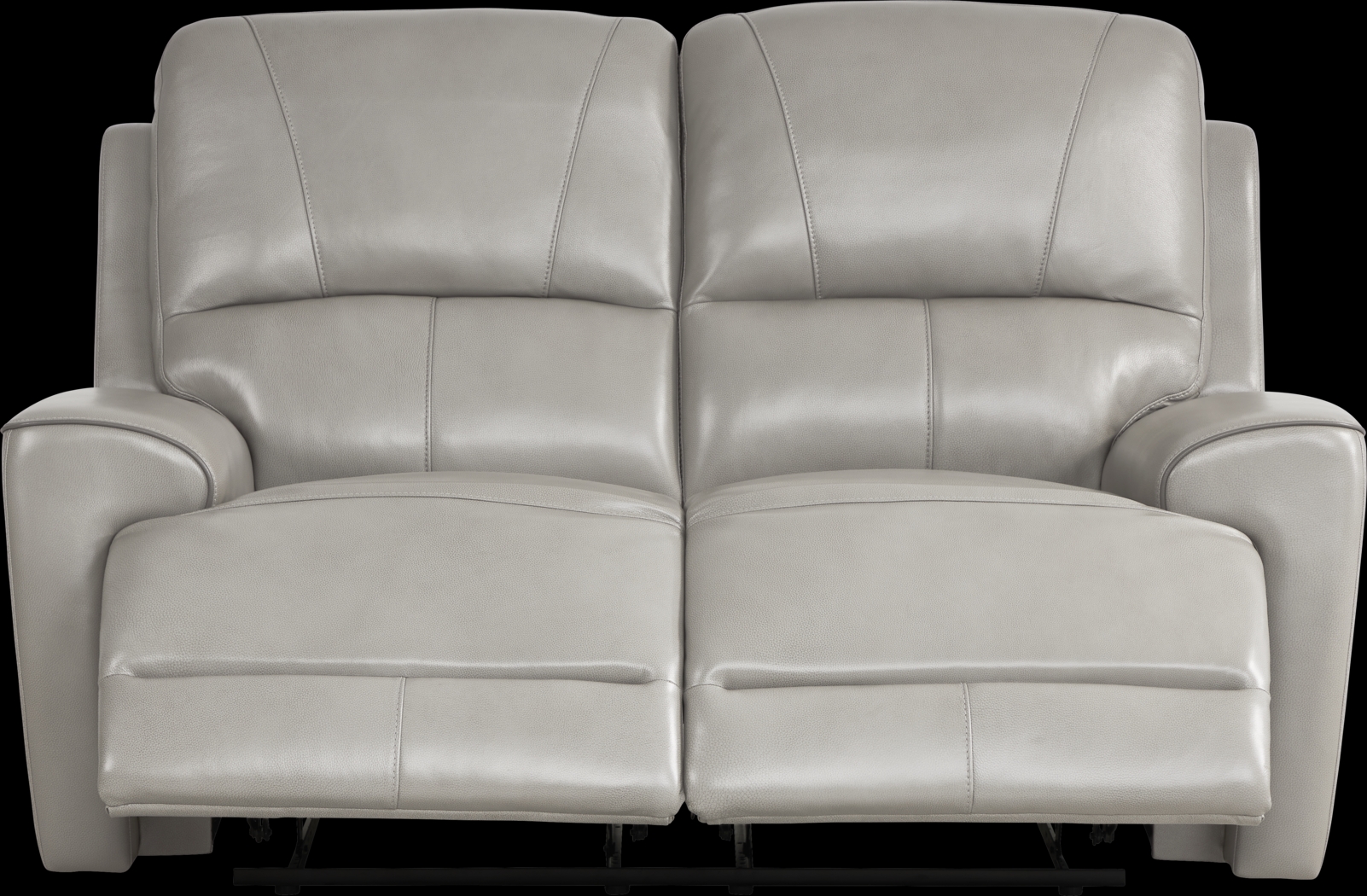 Fremont Gray Leather 8 Pc Living Room with Dual Power Reclining Sofa - Thumbnail - Image 7