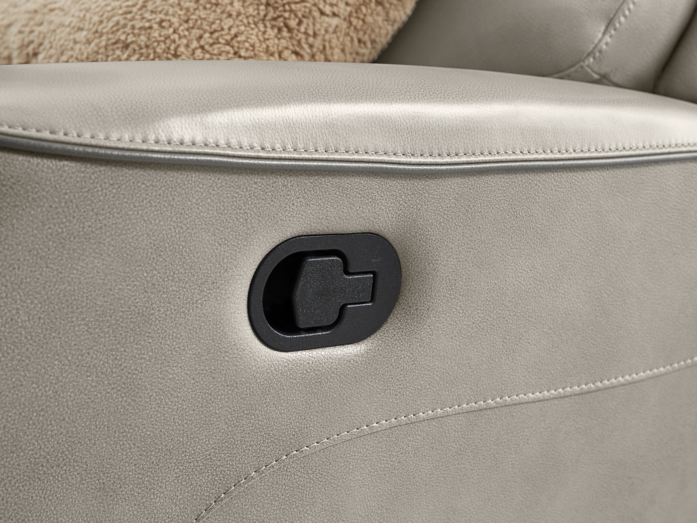 Fremont Gray Leather 8 Pc Living Room with Dual Power Reclining Sofa - Thumbnail - Image 11