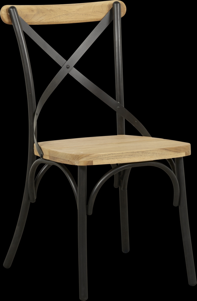 French Cafe Black Outdoor Side Chair - Thumbnail - Image 1