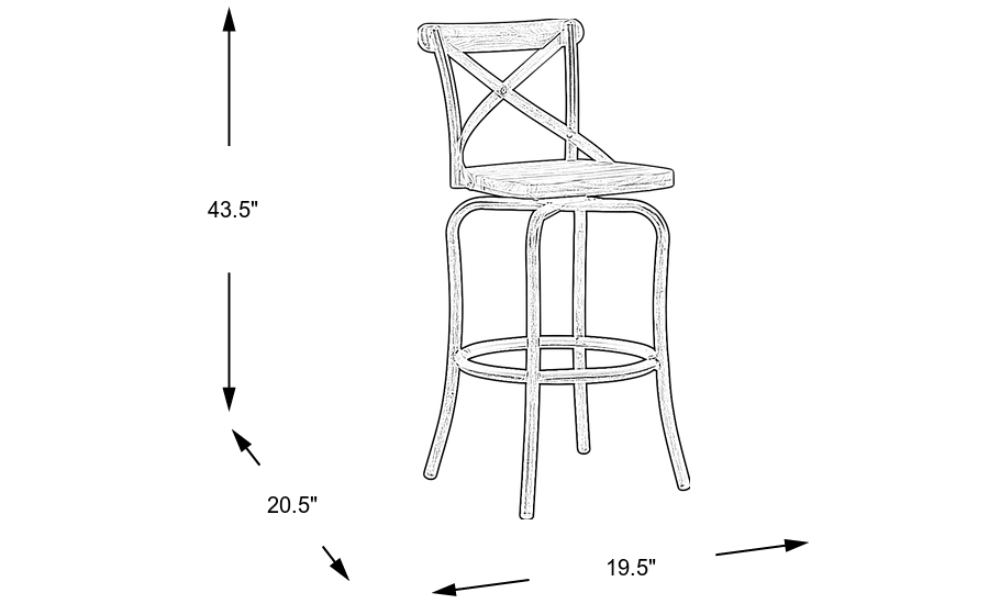 Dimension Image. Please refer to the Dimension Tab on this page for dimension details.