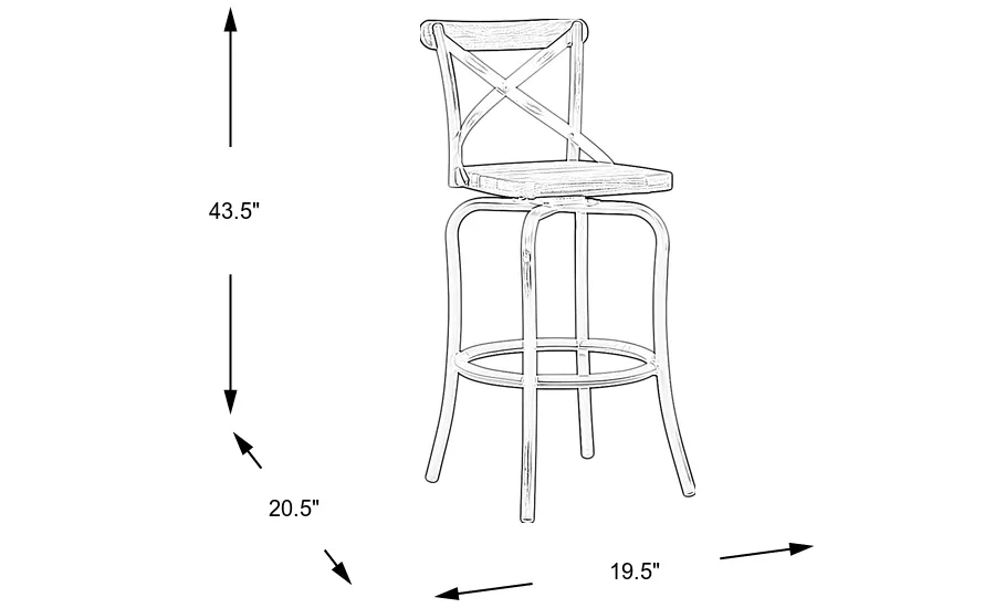 Dimension Image. Please refer to the Dimension Tab on this page for dimension details.