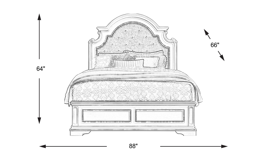 Dimension Image. Please refer to the Dimension Tab on this page for dimension details.