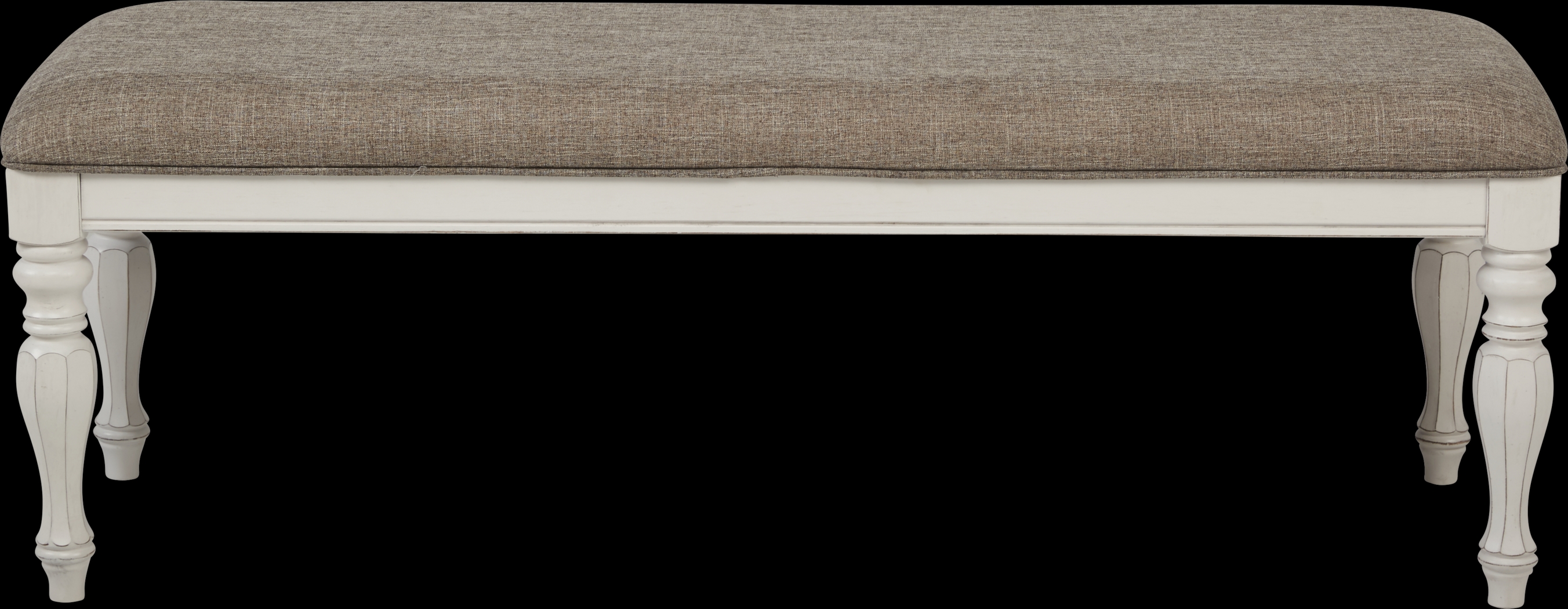 French Market White Bench - Thumbnail - Image 2