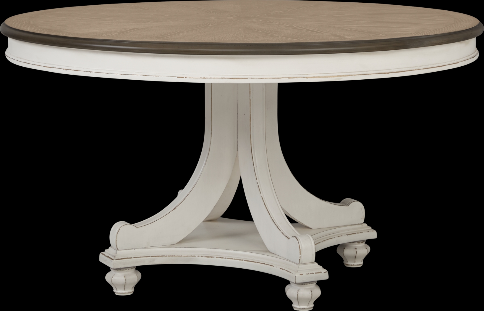 French Market White Round Dining Table - Thumbnail - Image 1