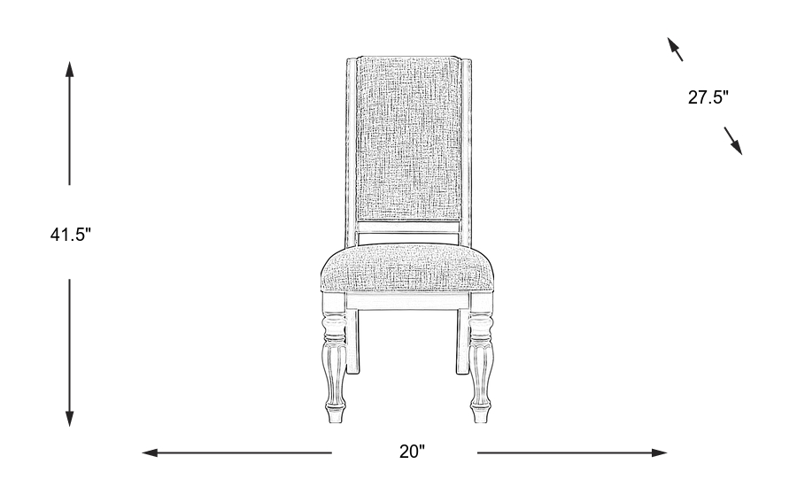 Dimension Image. Please refer to the Dimension Tab on this page for dimension details.
