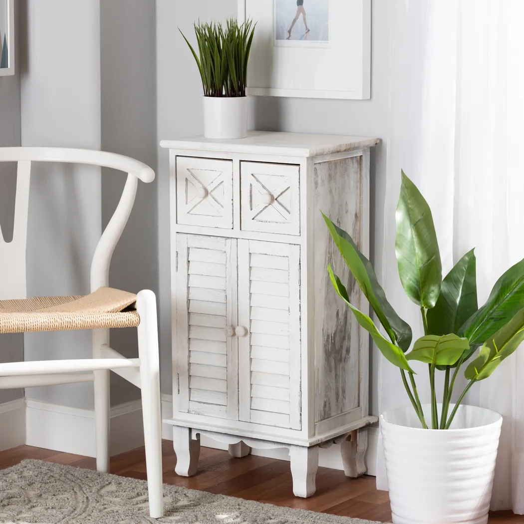 Frenchglen White 2 Drawer Storage Unit - Thumbnail - Image 2