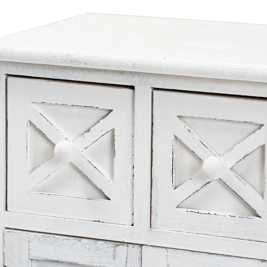 Frenchglen White 2 Drawer Storage Unit - Thumbnail - Image 6