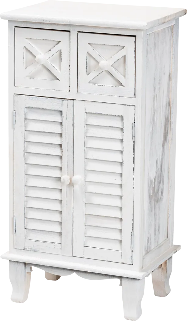 Frenchglen White 2 Drawer Storage Unit - Thumbnail - Image 1