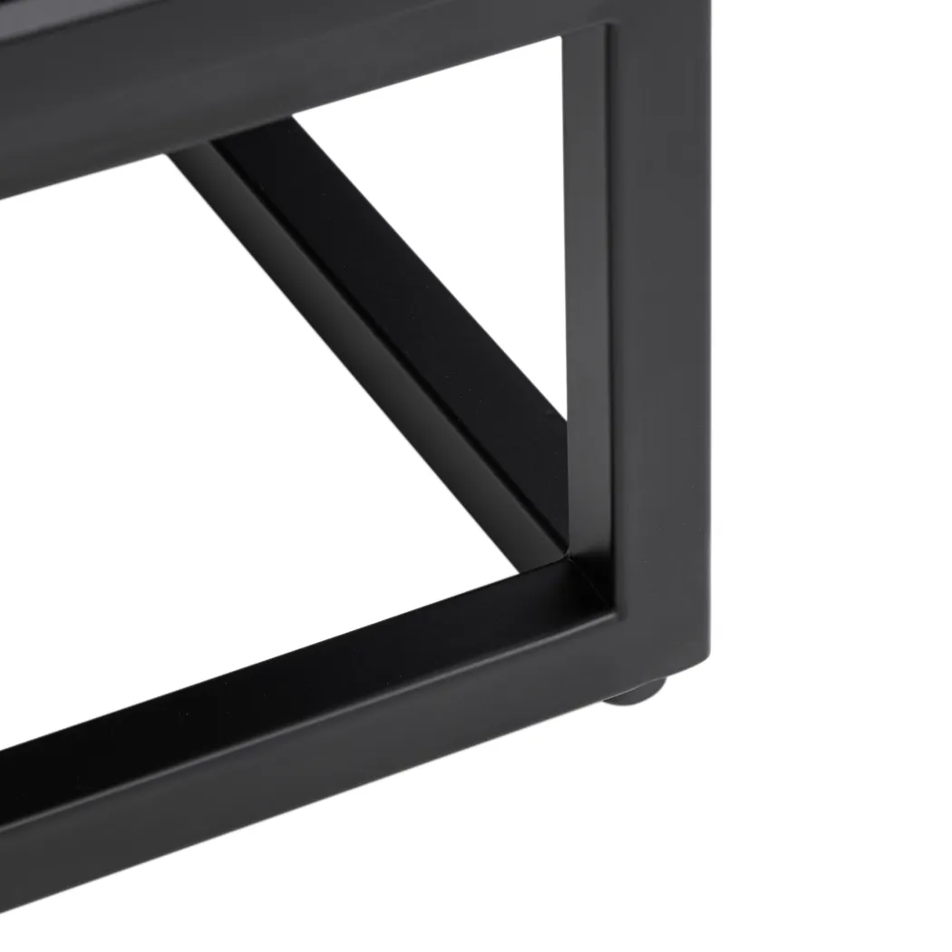 Frescan II Black 33 in. Console With Electric Log Fireplace - Image 7