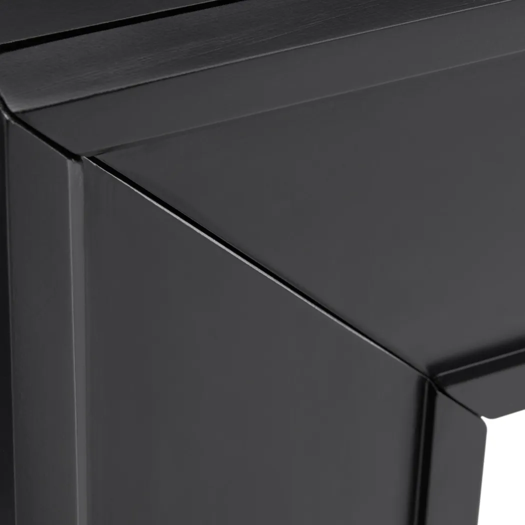Frescan II Black 33 in. Console With Electric Log Fireplace - Image 8