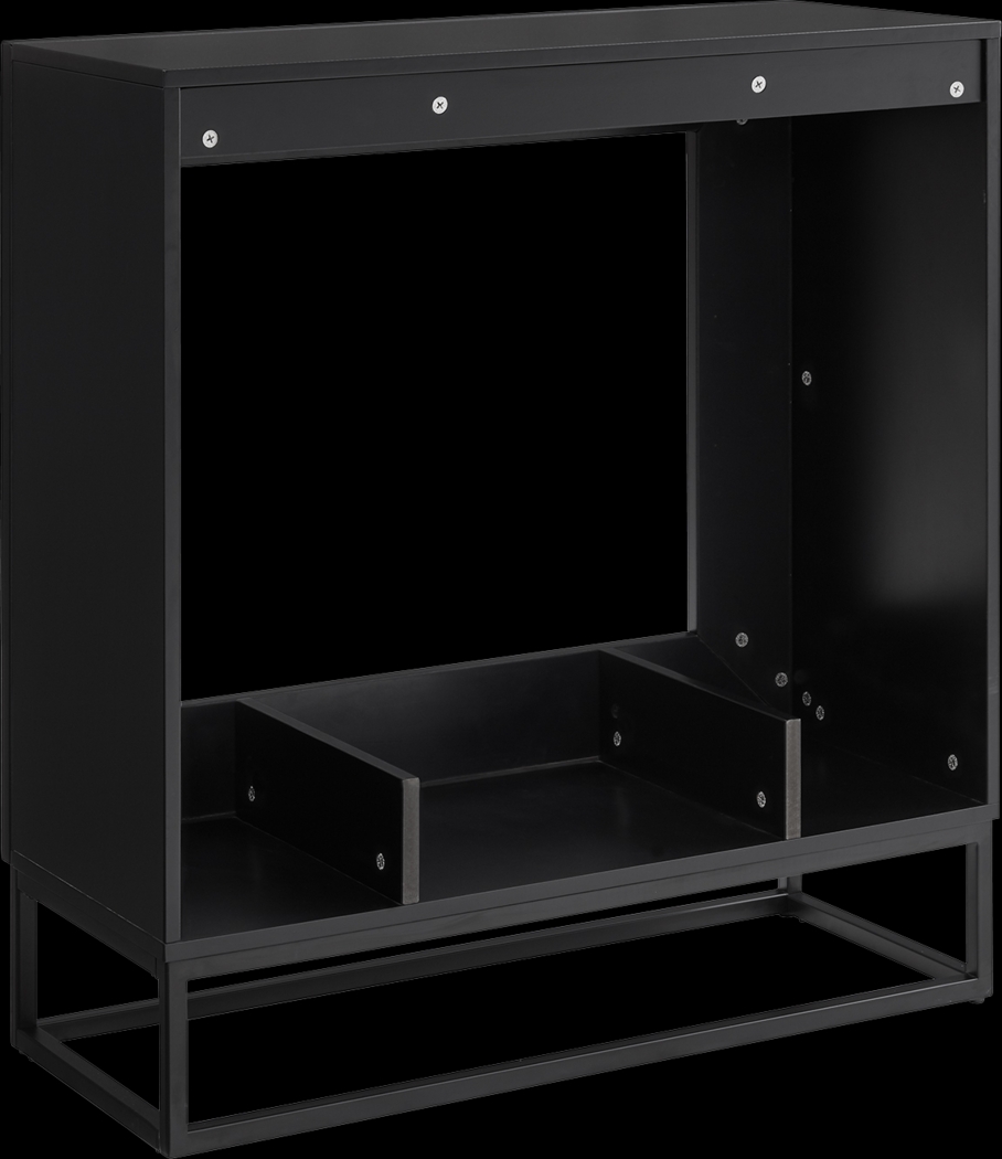 Frescan IV Black 33 in. Console, With Touch Panel Electric Fireplace - Thumbnail - Image 2