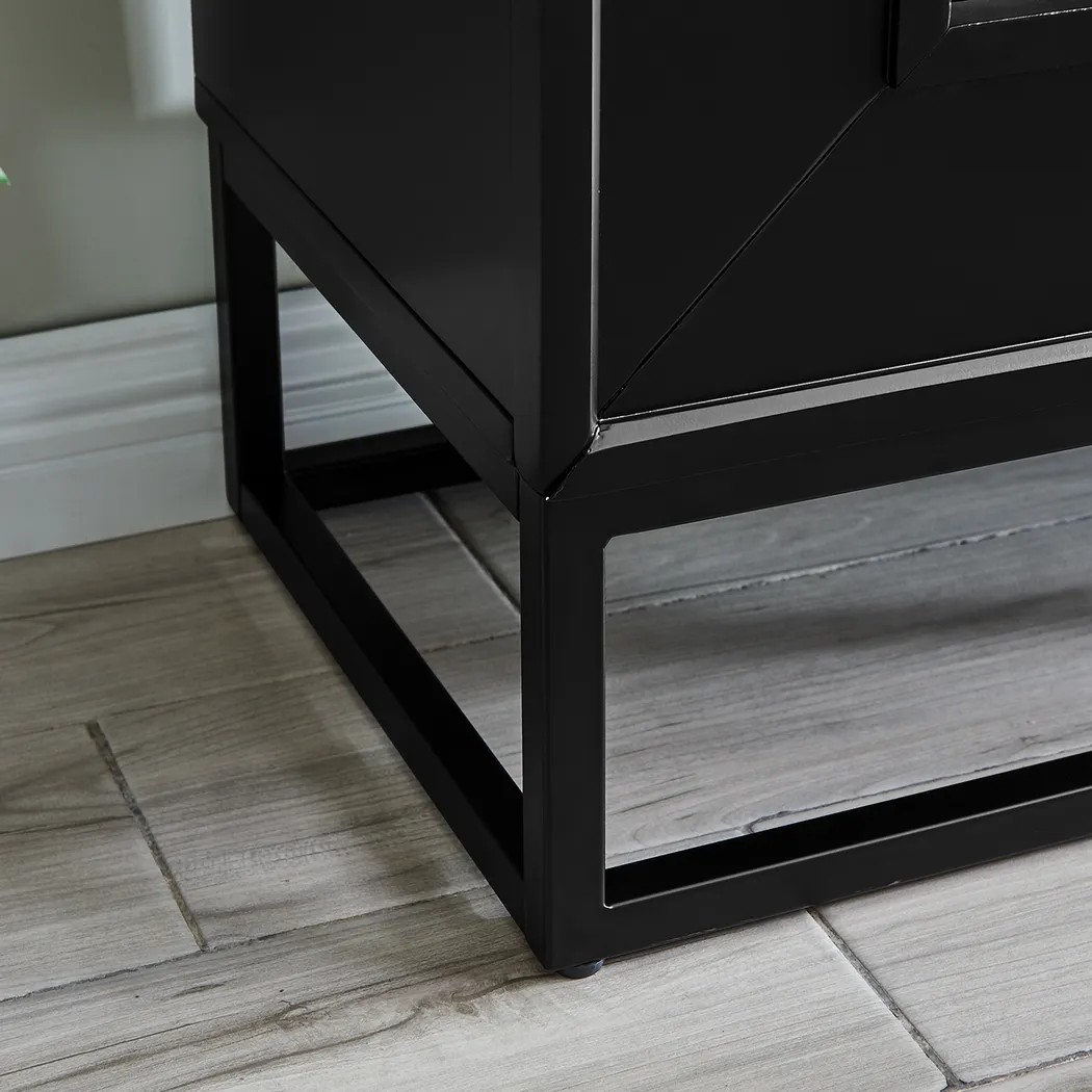 Frescan IV Black 33 in. Console, With Touch Panel Electric Fireplace - Image 5