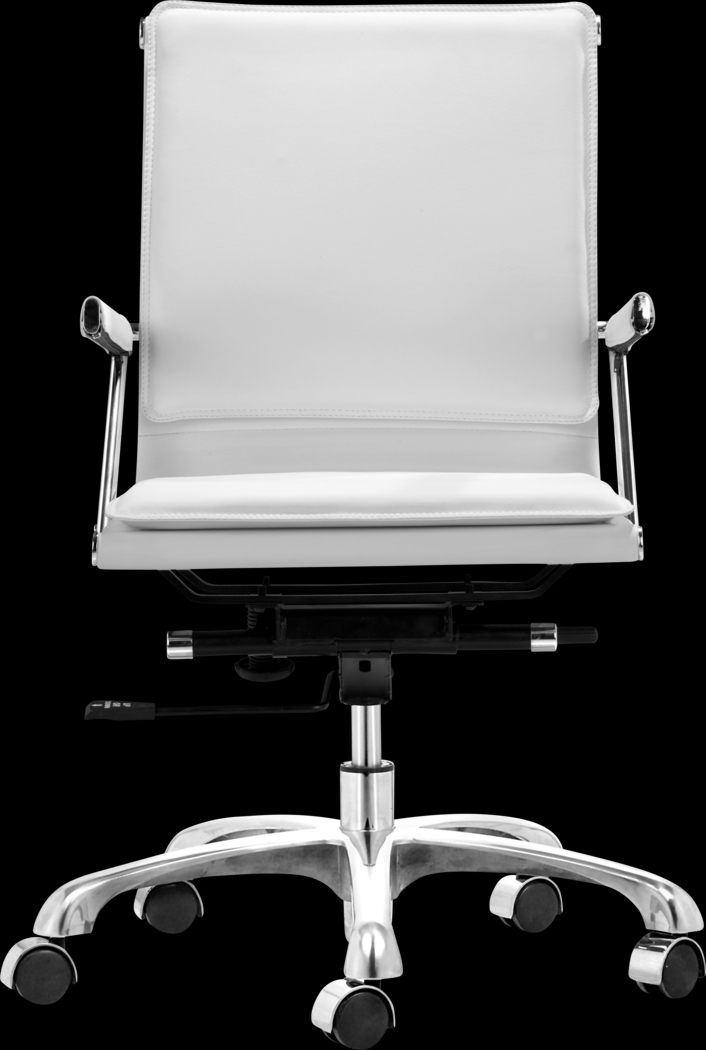 Frescly White Office Chair - Thumbnail - Image 3