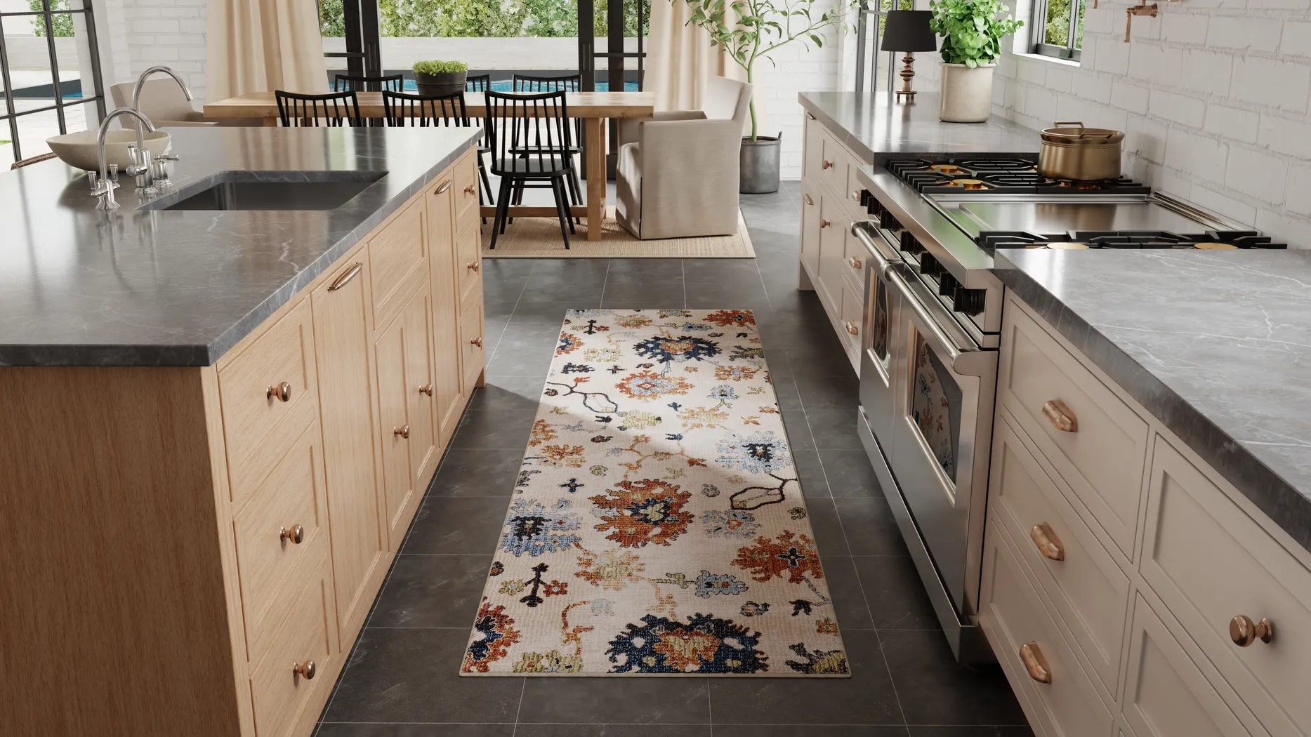 Freshale Multi 2'6 x 7'3 Runner - Thumbnail - Image 2