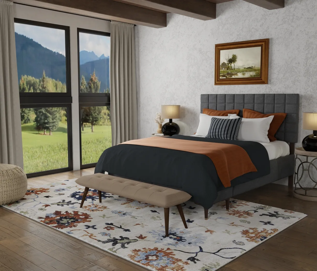Freshale Multi 6'7 x 9'6 Rug - Thumbnail - Image 2
