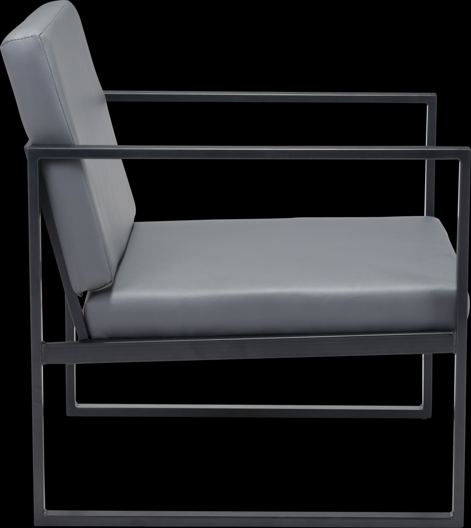 Freskany Gray Accent Chair - Thumbnail - Image 2
