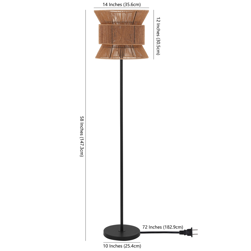 Freud Isle Black Floor Lamp - Thumbnail - Image 2