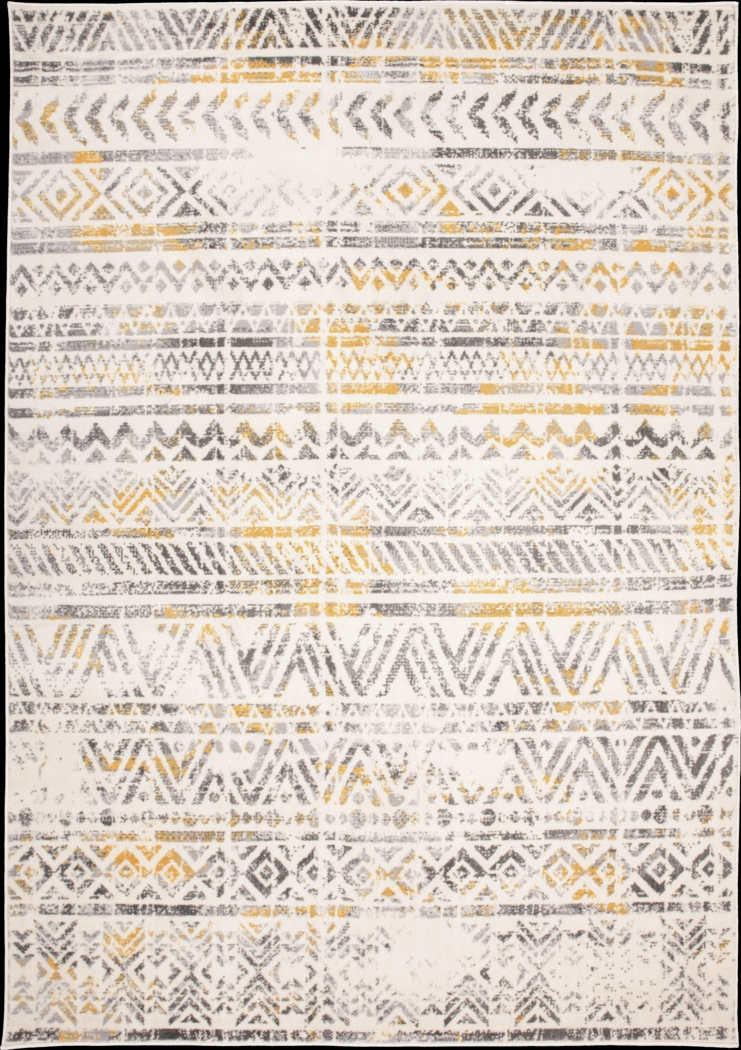Freyalyn Yellow 5' x 7' Rug - Thumbnail - Image 1