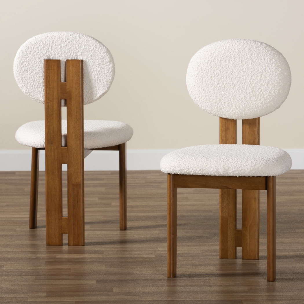 Friendfield Cream Dining Chair, Set of 2 - Thumbnail - Image 3