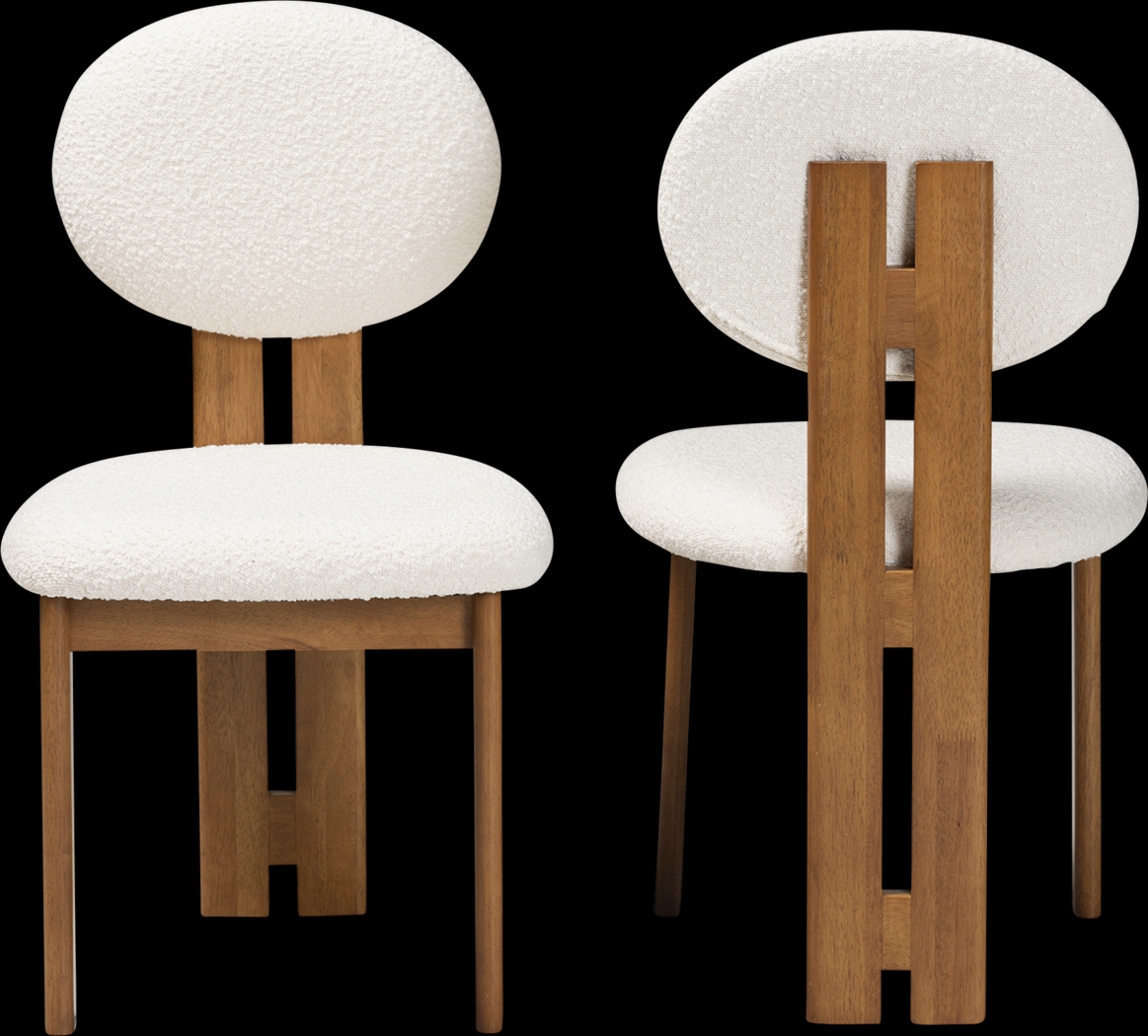 Friendfield Cream Dining Chair, Set of 2 - Thumbnail - Image 4