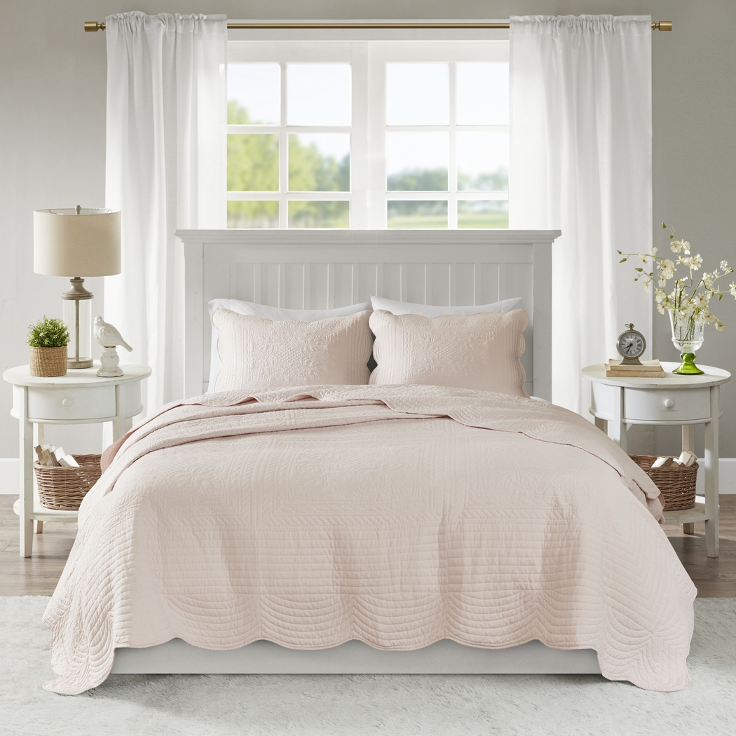 Friendswood Blush 3 Pc King/California King Quilt Set - Thumbnail - Image 2