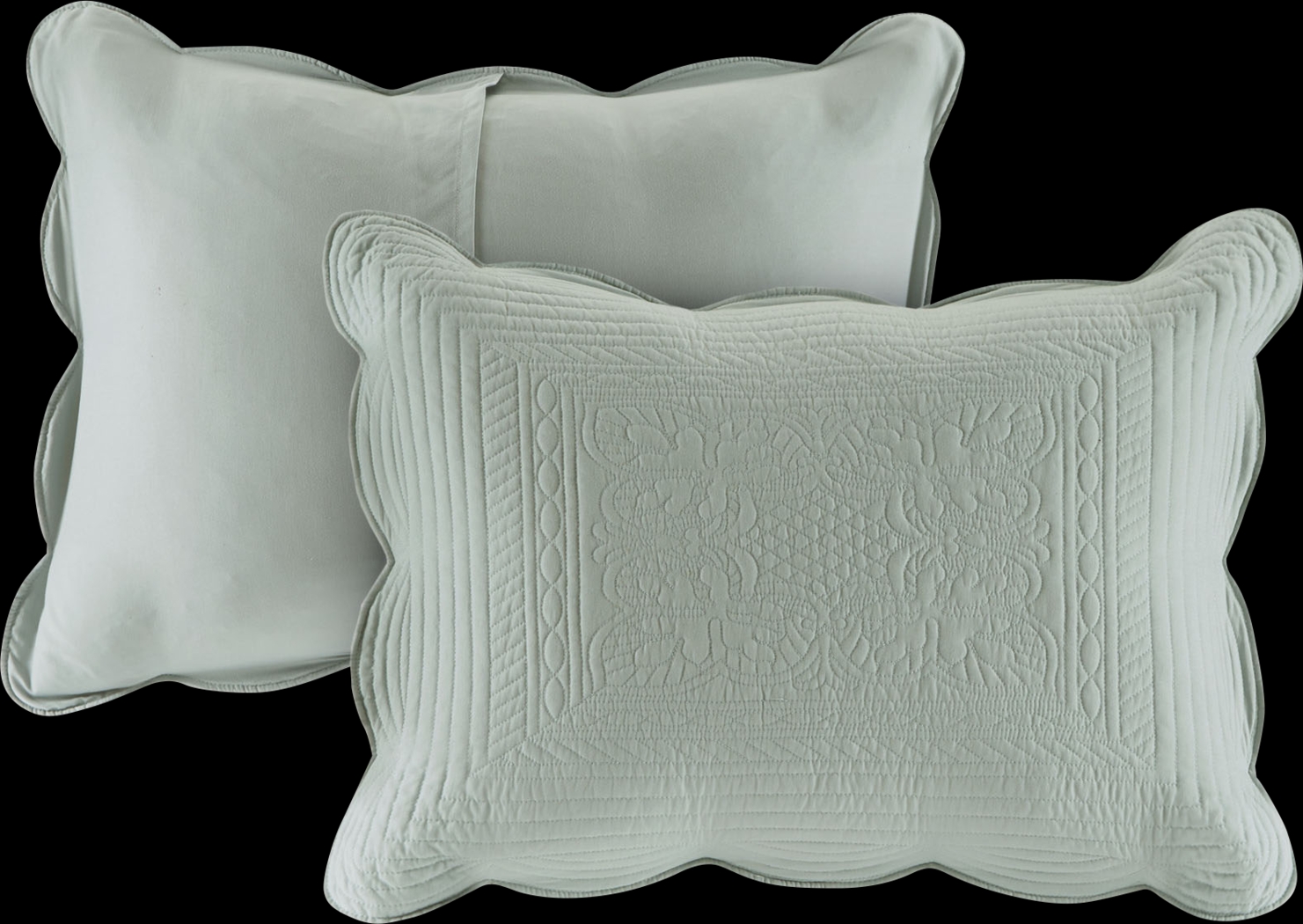 Friendswood Seafoam Green 3 Pc Full/Queen Quilt Set - Thumbnail - Image 5