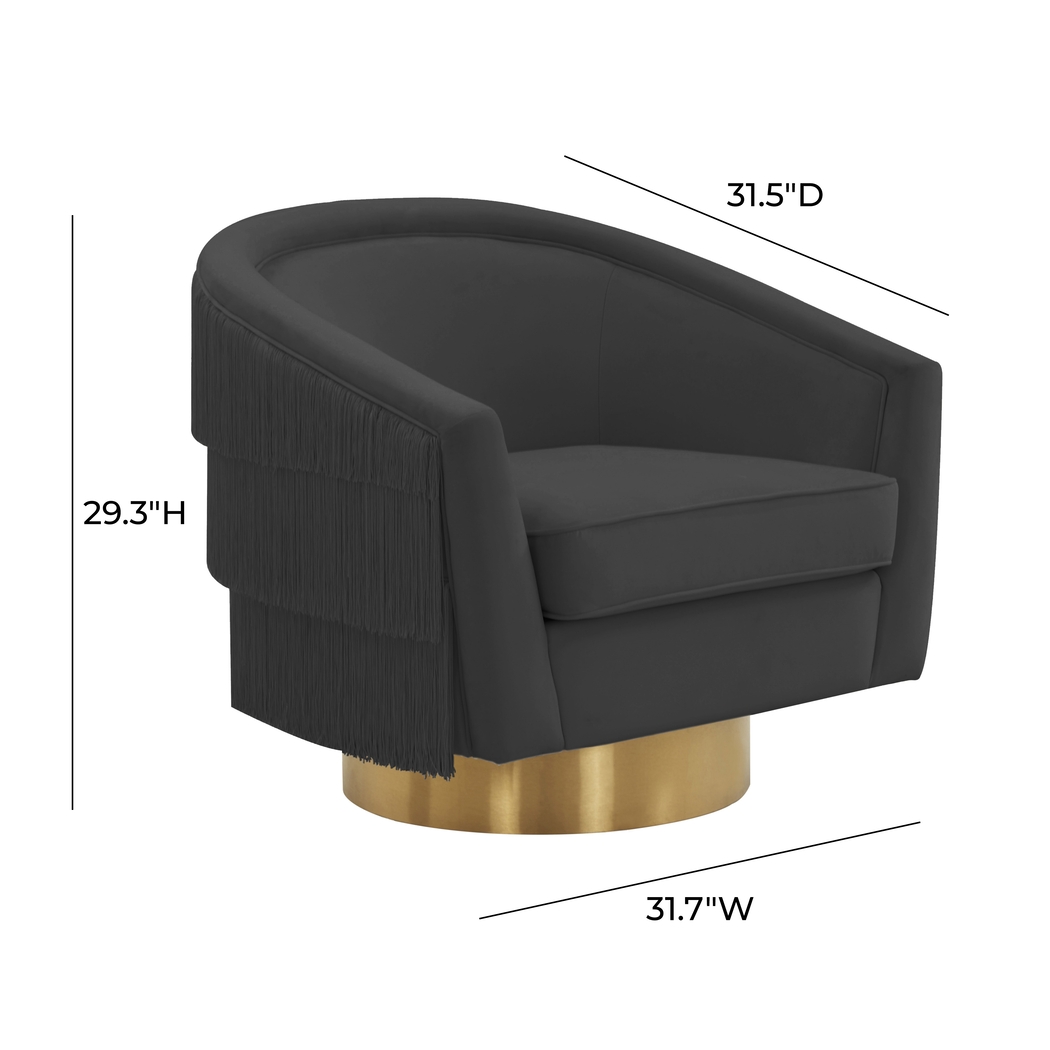 Frinella Black Accent Chair - Thumbnail - Image 7