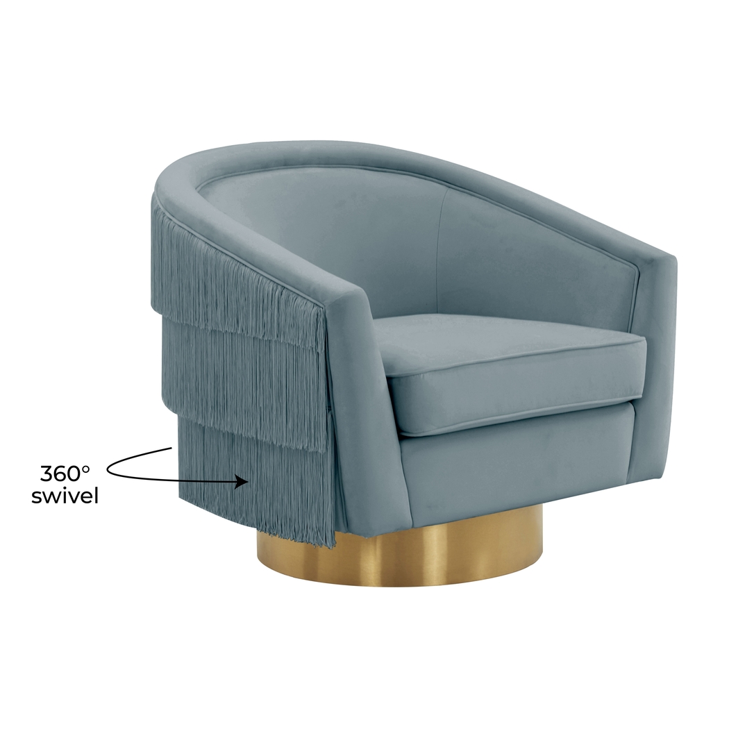 Frinella Blue Accent Chair - Thumbnail - Image 5