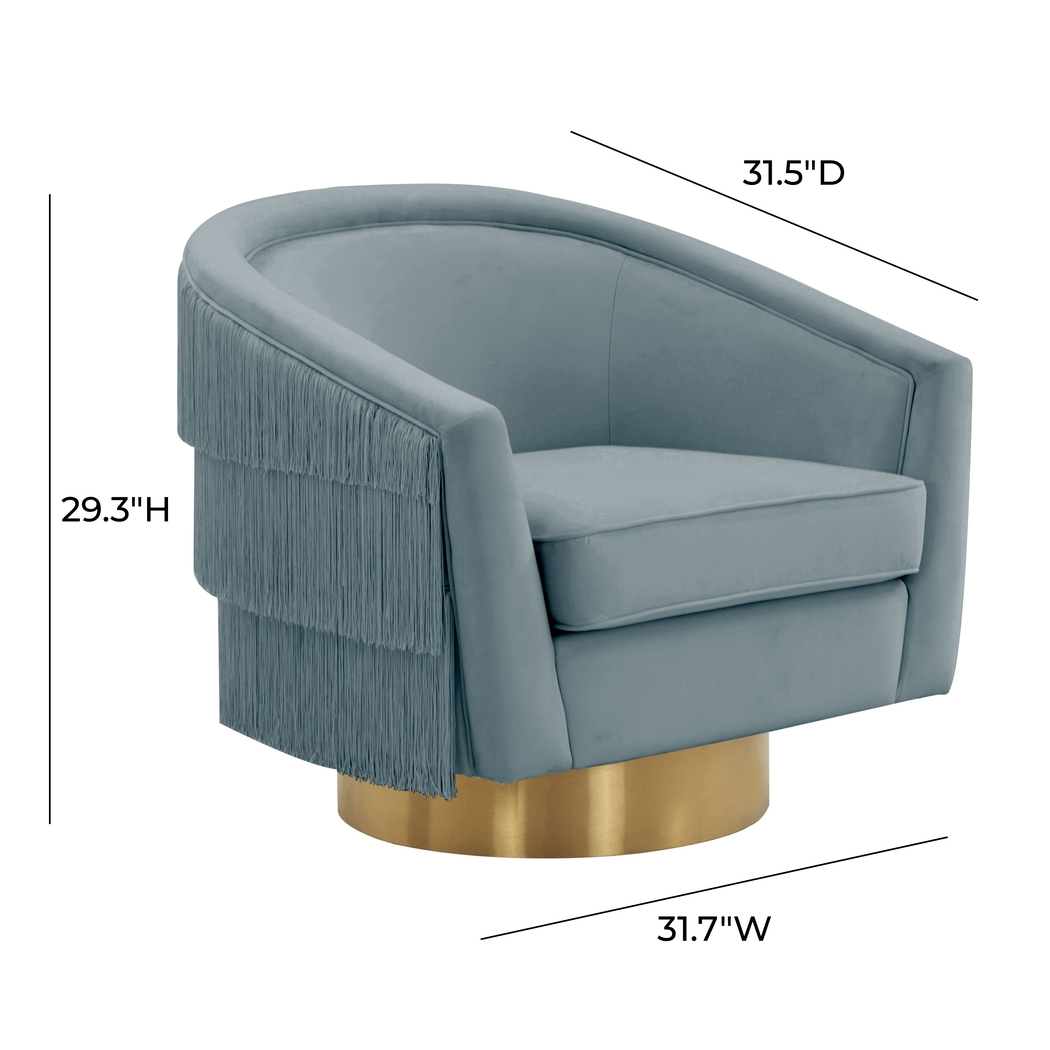 Frinella Blue Accent Chair - Thumbnail - Image 6