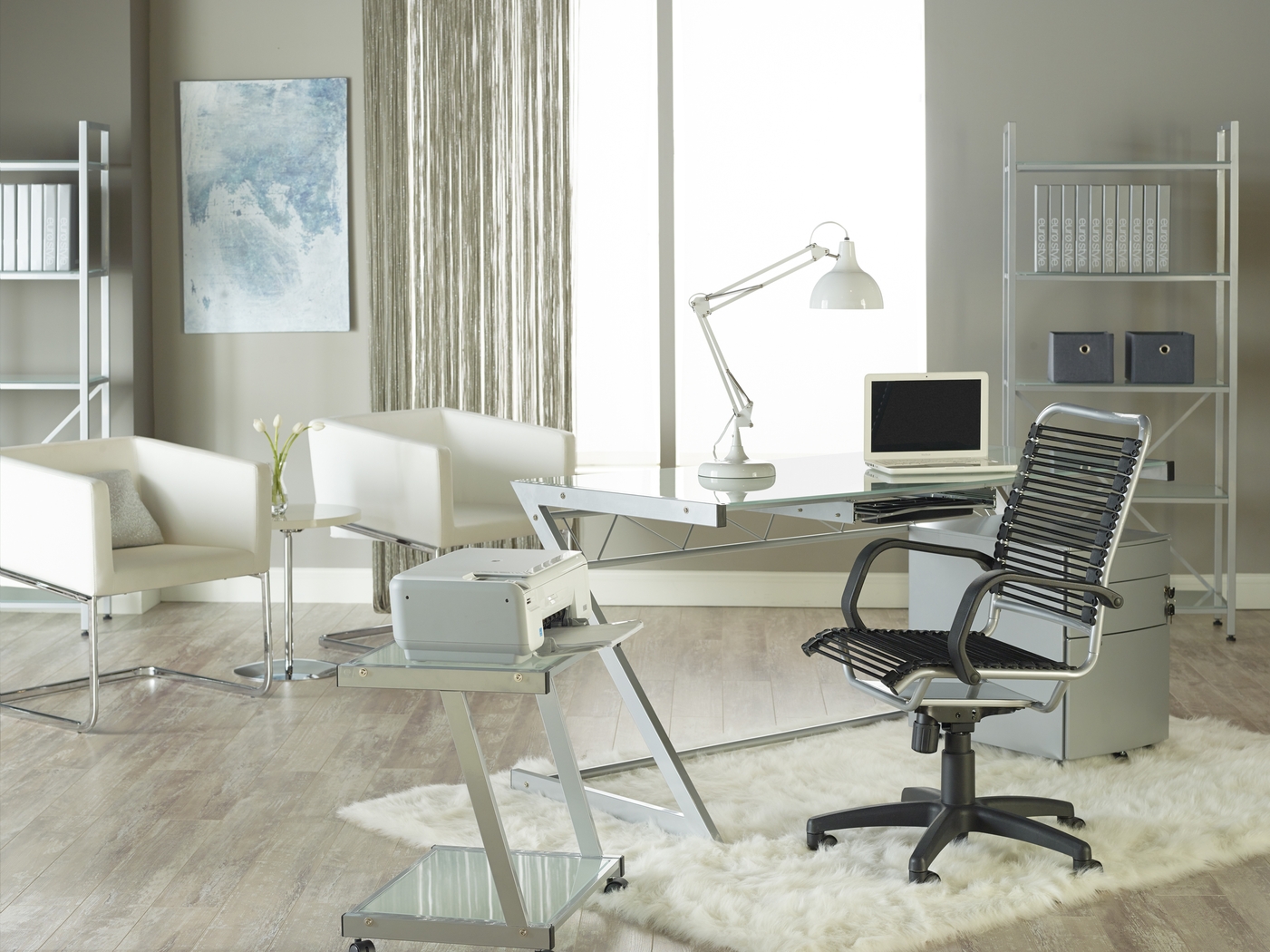 Froemke Silver Office Chair - Thumbnail - Image 4