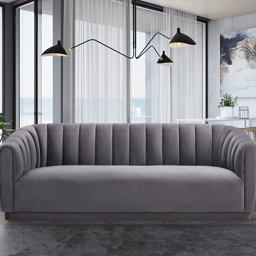 Frosterly Gray Sofa - Thumbnail - Image 2