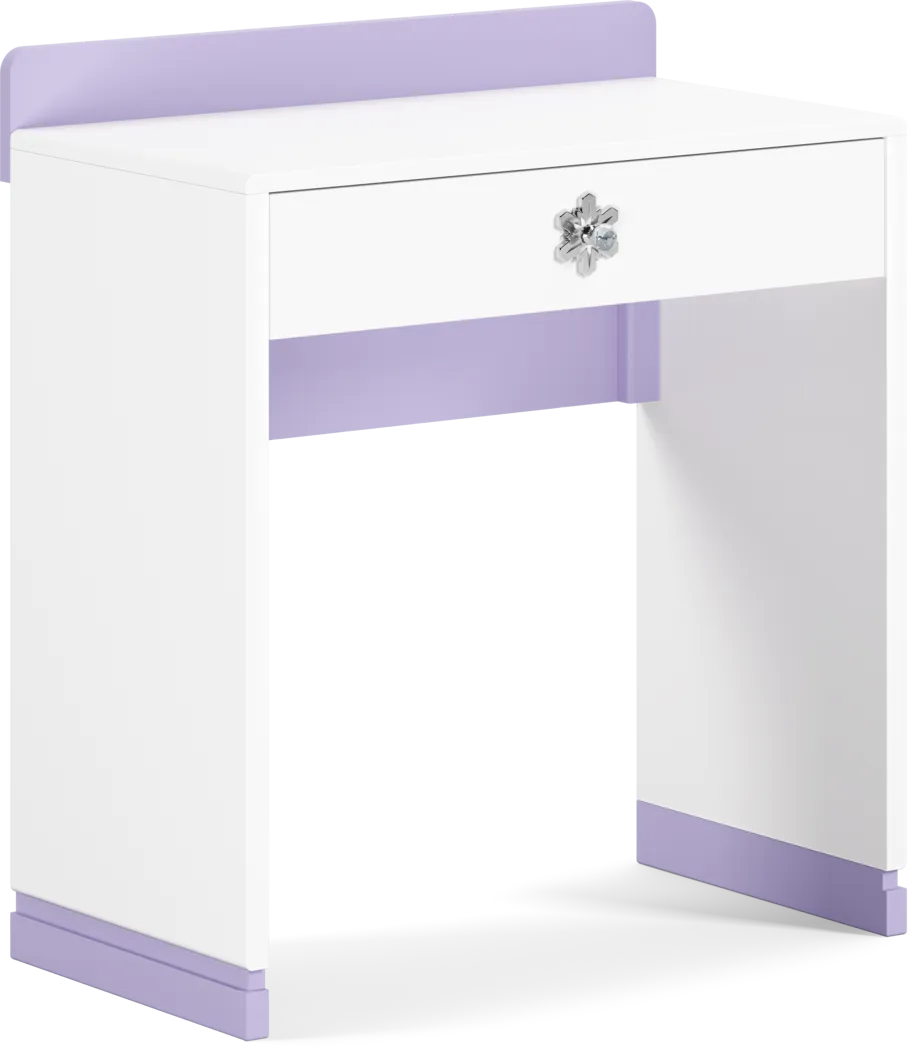 Frozen White and Lavender Desk - Image 2
