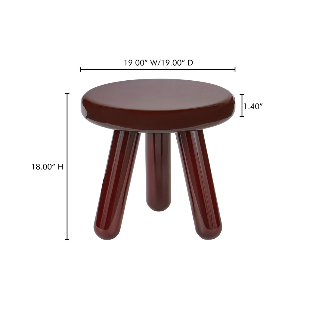 Frunder Red Accent Table - Thumbnail - Image 5
