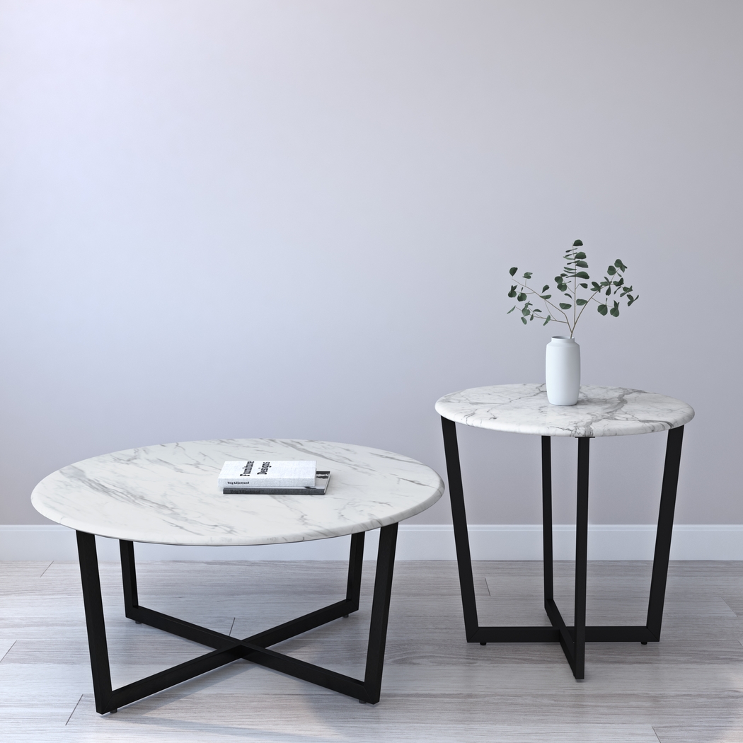 Frusher White Cocktail Table - Thumbnail - Image 3