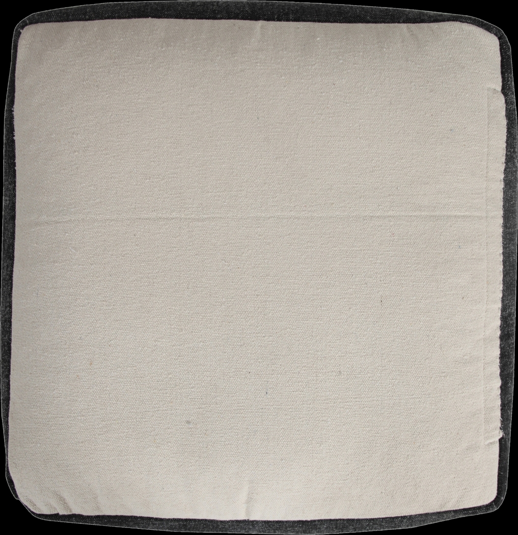 Fuana Black/White Pouf - Thumbnail - Image 7