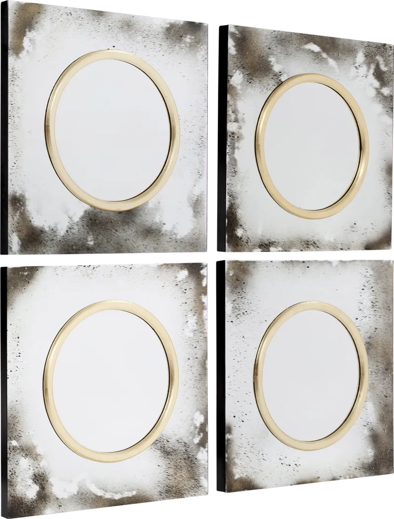 Fukayna Silver Wall Mirror, Set of 4 - Thumbnail - Image 4