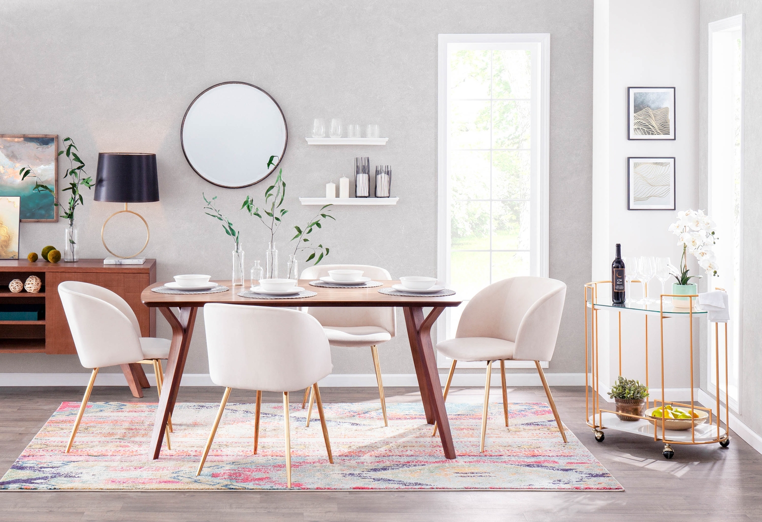 Fulham Beige Dining Chair, Set of 2 - Thumbnail - Image 4