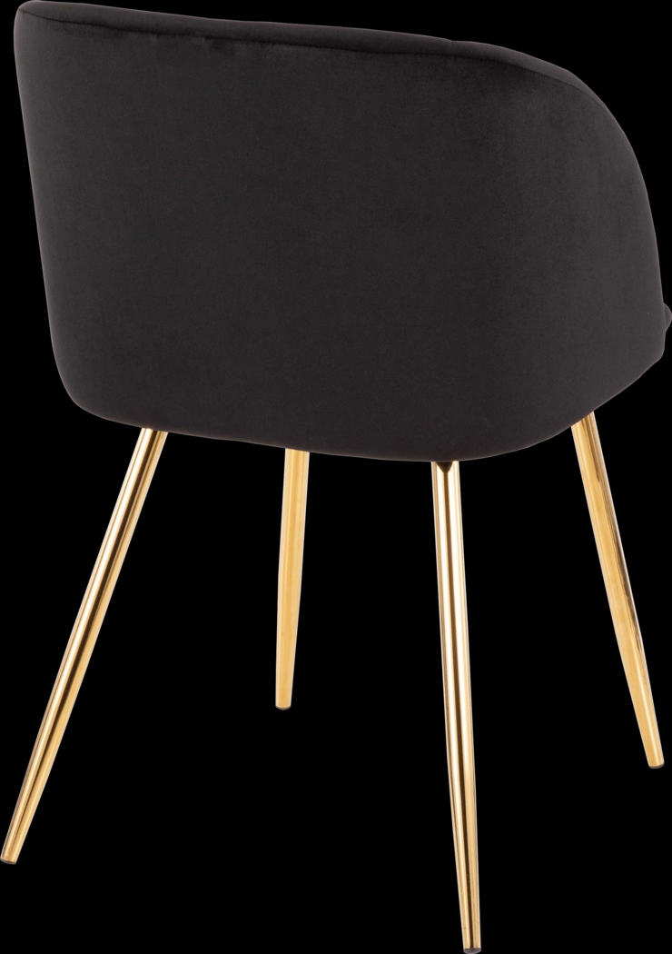 Fulham Black Dining Chair, Set of 2 - Thumbnail - Image 2