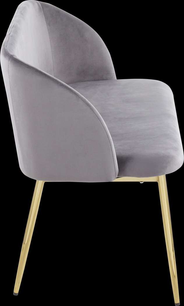 Fulham Gray Accent Bench - Thumbnail - Image 2