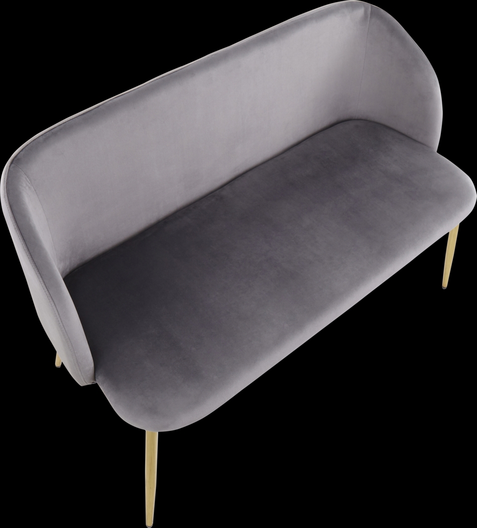 Fulham Gray Accent Bench - Thumbnail - Image 6
