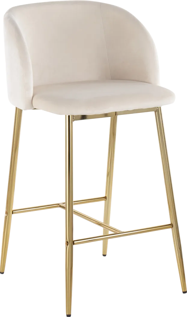 Fulham I Cream Counter Height Stool, Set of 2 - Thumbnail - Image 2
