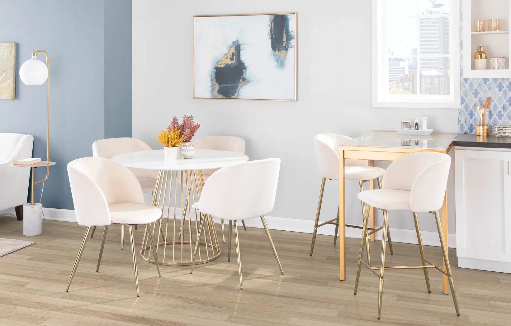 Fulham I Cream Counter Height Stool, Set of 2 - Thumbnail - Image 12