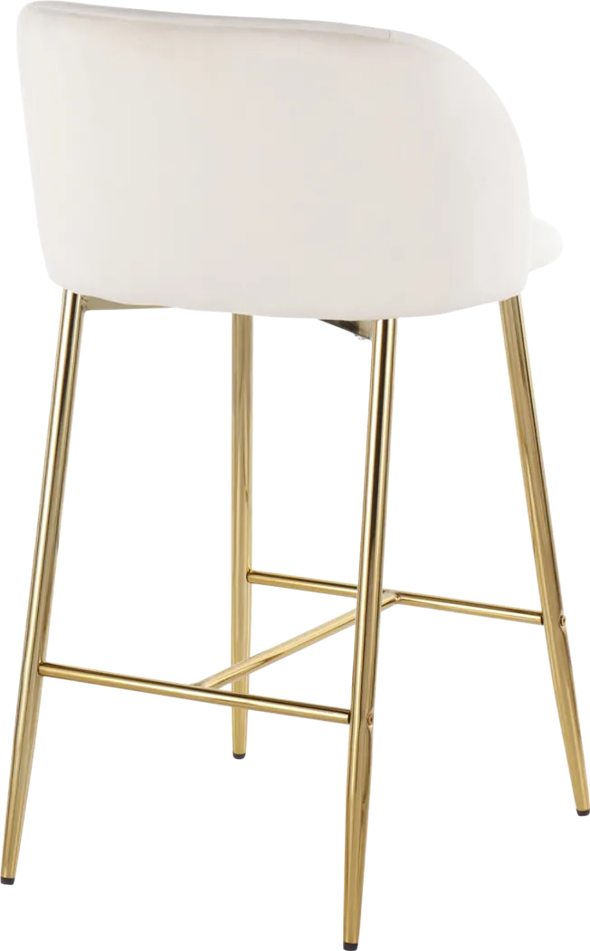 Fulham I Cream Counter Height Stool, Set of 2 - Thumbnail - Image 4
