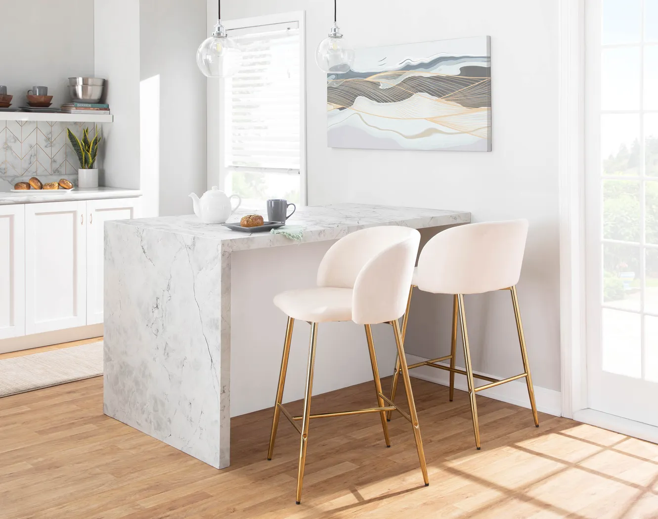 Fulham I Cream Counter Height Stool, Set of 2 - Thumbnail - Image 10