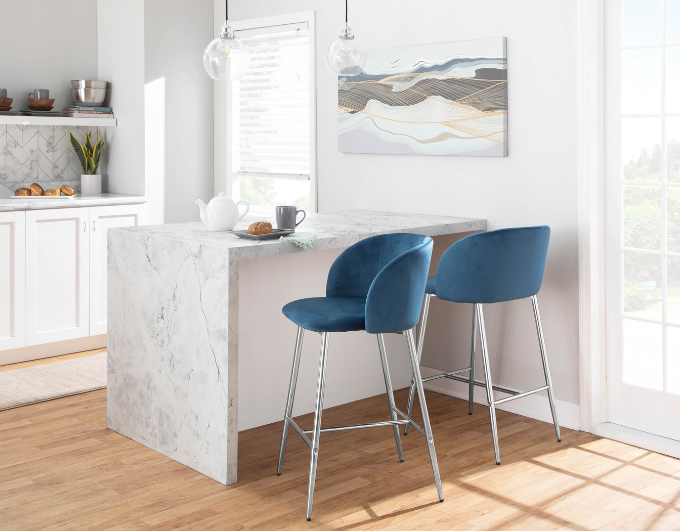 Fulham II Blue Counter Height Stool, Set of 2 - Thumbnail - Image 11