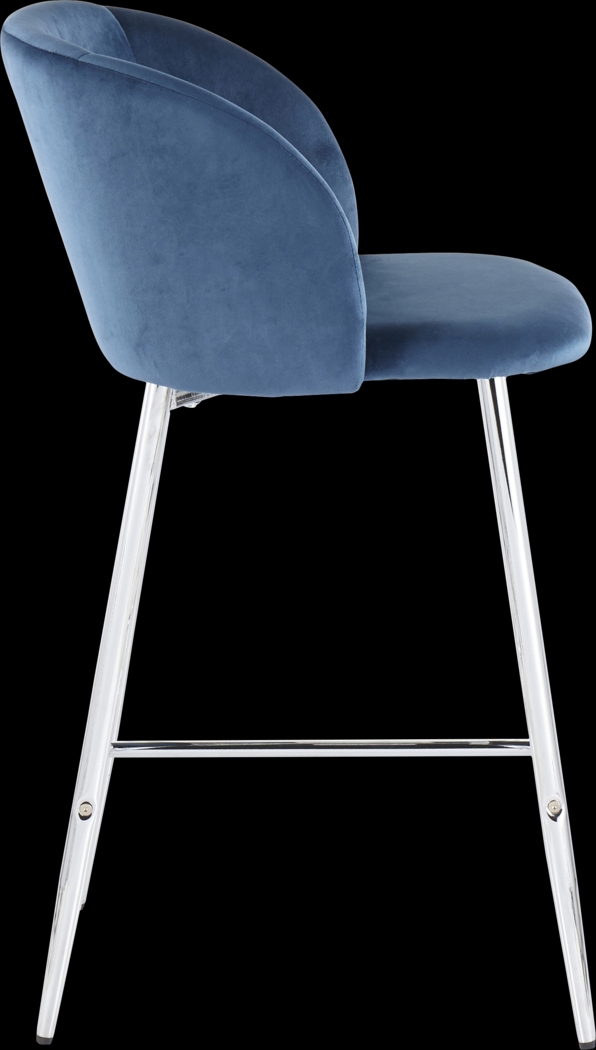 Fulham II Blue Counter Height Stool, Set of 2 - Thumbnail - Image 3