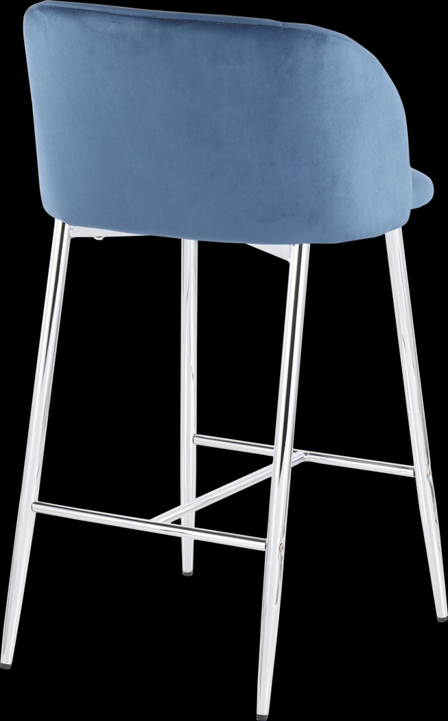 Fulham II Blue Counter Height Stool, Set of 2 - Thumbnail - Image 4
